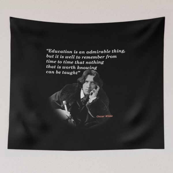 Item preview, Oscar Wilde Quote On Education designed and sold by My Photo Shop.