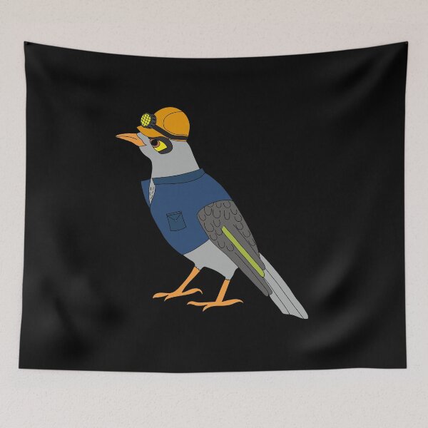 Item preview, Noisy miner FIFO on Black designed and sold by Digitaldingo.
