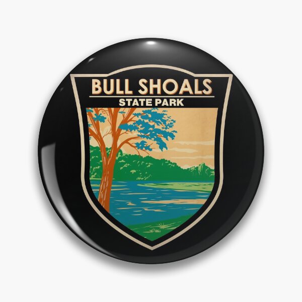 Item preview, Bull Shoals - White River State Park Arkansas Badge designed and sold by KrisSidDesigns.