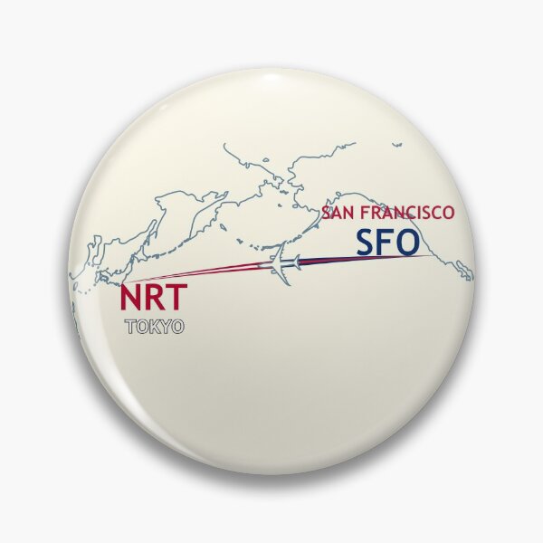 Item preview, SFO-NRT Map designed and sold by TransportTees.