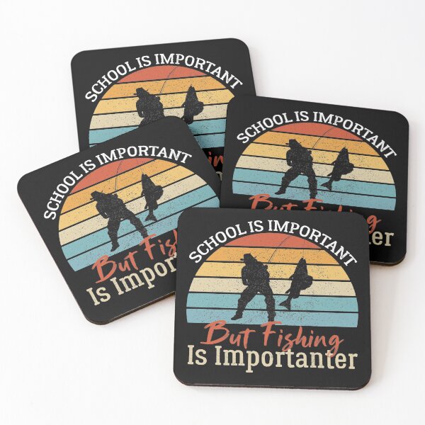 Item preview, School Is Important But Fishing Is Importanter Funny Vintage Fishing designed and sold by AEOPIN.