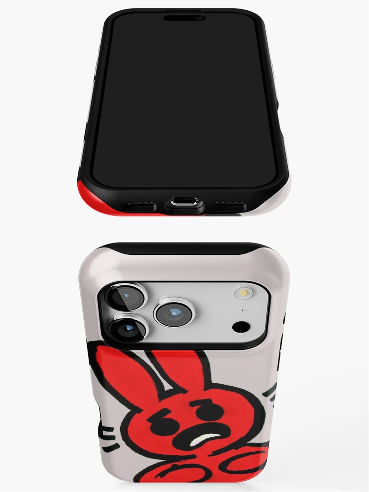 Thumbnail 3 of 4, iPhone Case, Scared Rabbit designed and sold by Phosfate.
