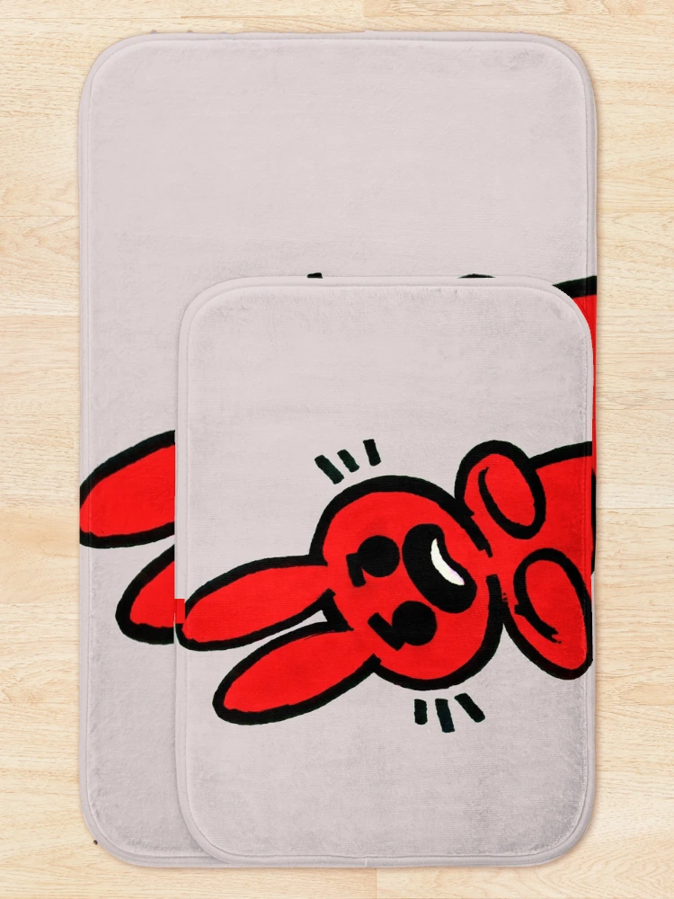 Thumbnail 5 of 6, Bath Mat, Scared Rabbit designed and sold by Phosfate.