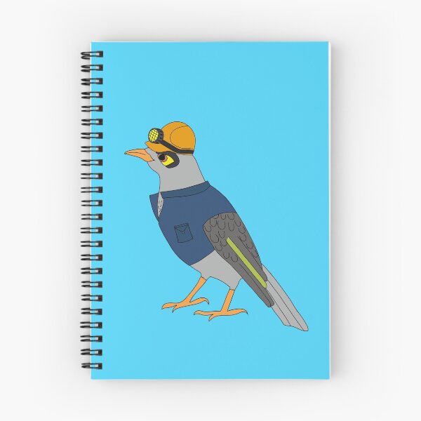 Item preview, Noisy miner FIFO on Blue designed and sold by Digitaldingo.