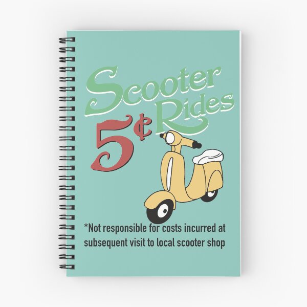 Aperçu de l'œuvre Balades en scooter 5 cents créée et vendue par DrollDesigns.