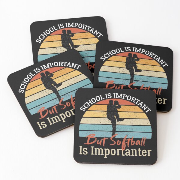 Item preview, School Is Important But Softball Is Importanter designed and sold by AEOPIN.