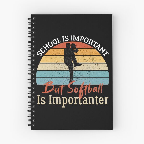 Item preview, School Is Important But Softball Is Importanter designed and sold by AEOPIN.