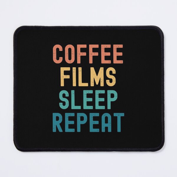 Item preview, Coffee Films Sleep Repeat - Funny Films & Coffee Gift designed and sold by kindxinn.