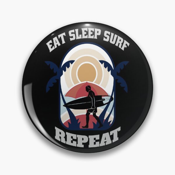 Item preview, Eat Sleep Surf Repeat-Funny Surfing Apparel Gifts for Surfers This Holiday designed and sold by DeeSignTShirts.