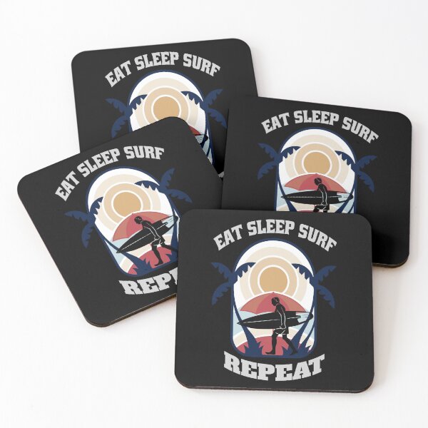 Item preview, Eat Sleep Surf Repeat-Funny Surfing Apparel Gifts for Surfers This Holiday designed and sold by DeeSignTShirts.