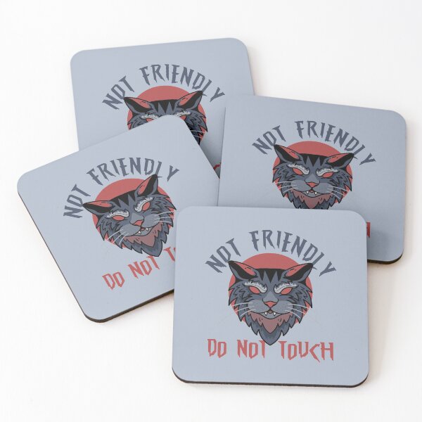 Item preview, Not Friendly Don't Touch Cat designed and sold by MqHStore.