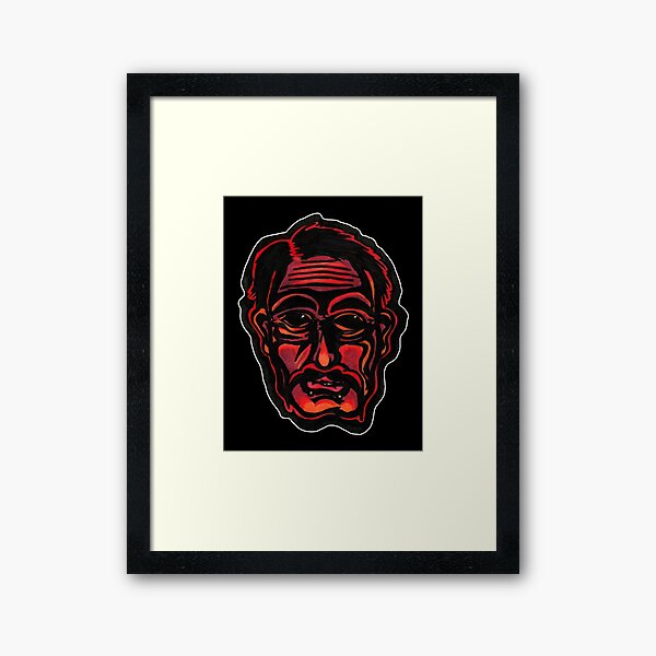 Red Framed Art Print