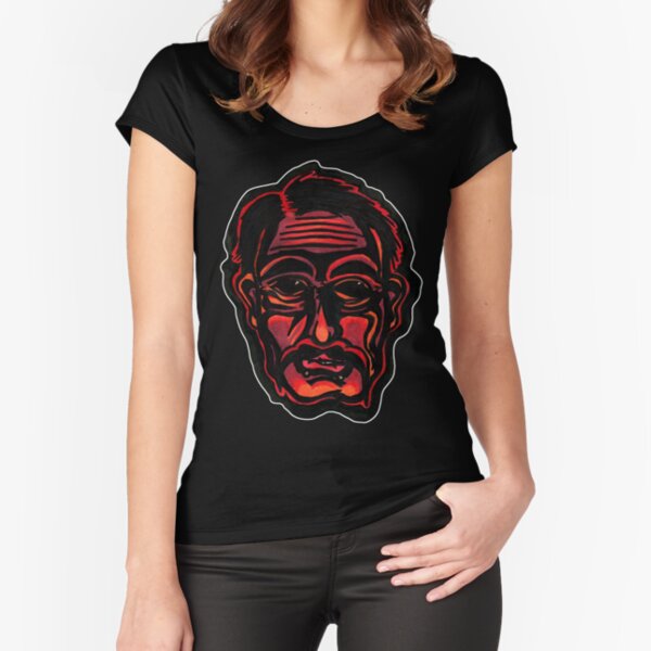 Red Fitted Scoop T-Shirt