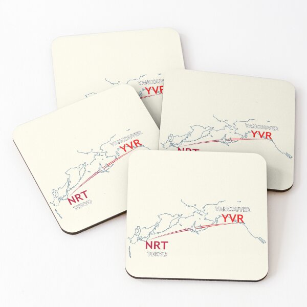 Item preview, YVR-NRT Map designed and sold by TransportTees.