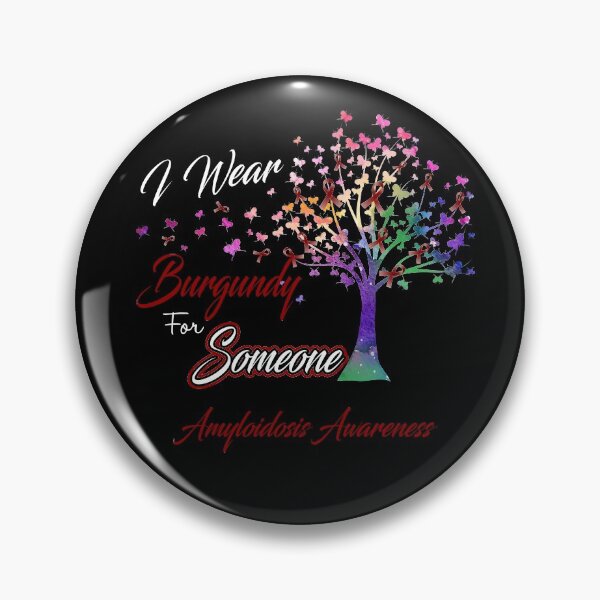 Item preview, Ribbon Tree I Wear Burgundy For Someone Amyloidosis Awareness designed and sold by Tadmab.