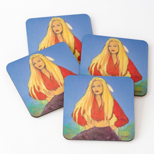 Item preview, Girl with a white feather in her hair  designed and sold by Natalia_Shchip.