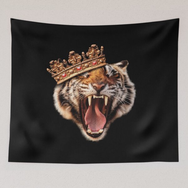 Item preview, Tiger king with crown designed and sold by ChaosEdits.