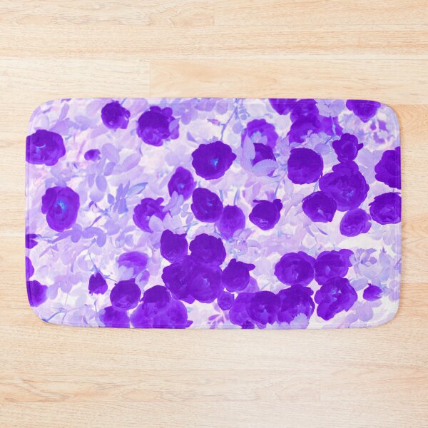 Item preview, Floral Motives with Blooming Small Bright Violet Roses designed and sold by IraNiva.