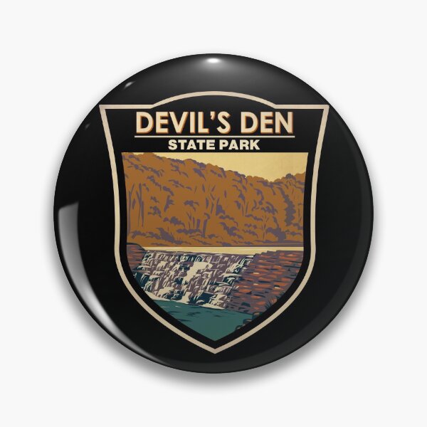 Item preview, Devils Den State Park Arkansas Badge designed and sold by KrisSidDesigns.