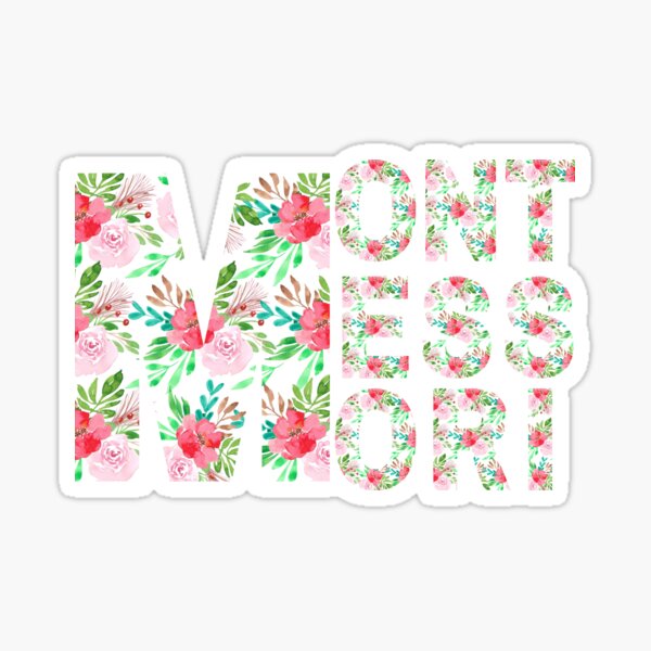Item preview, MONTESSORI FLORAL PATTERN TEXT designed and sold by TeyMank.