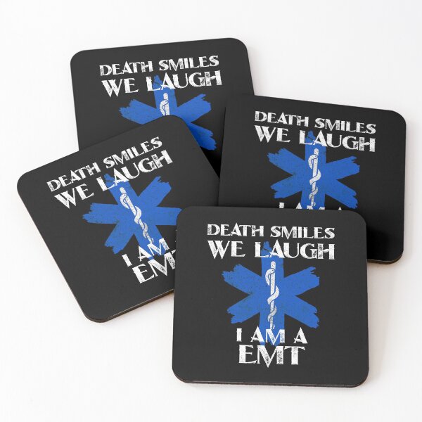 Item preview, Death Smiles We Laugh I Am A EMT Grim Reaper designed and sold by Designs By David.