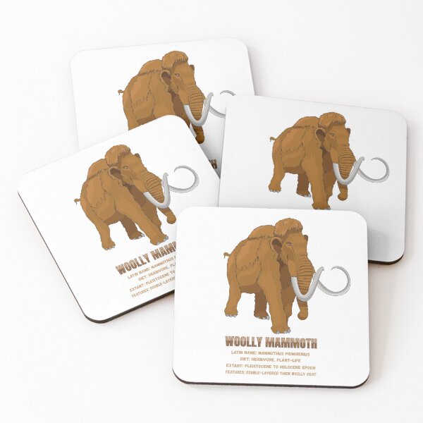 Item preview, Woolly Mammoth Animal Lovers Infographic Facts Gift designed and sold by Maljonic.