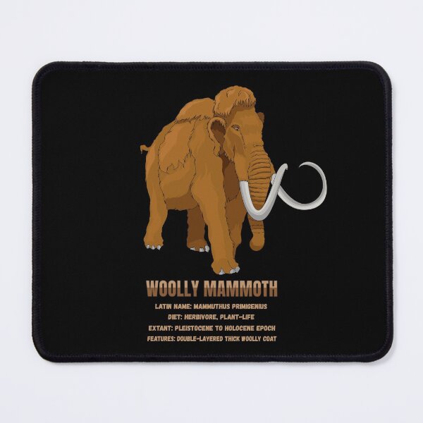 Item preview, Woolly Mammoth Animal Lovers Infographic Facts Gift designed and sold by Maljonic.