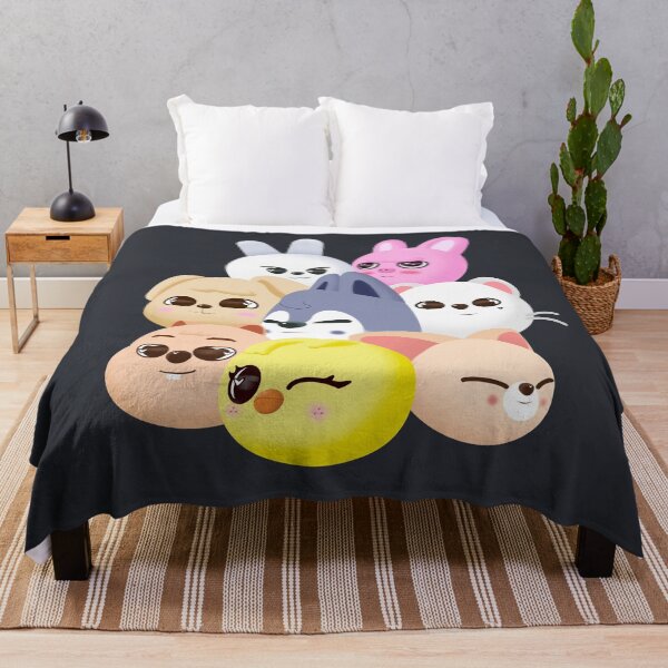 Skzoo Stray Kids Throw Blankets for Sale | Redbubble