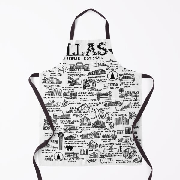 Item preview, Dallas Texas Map Art designed and sold by fiberandgloss.