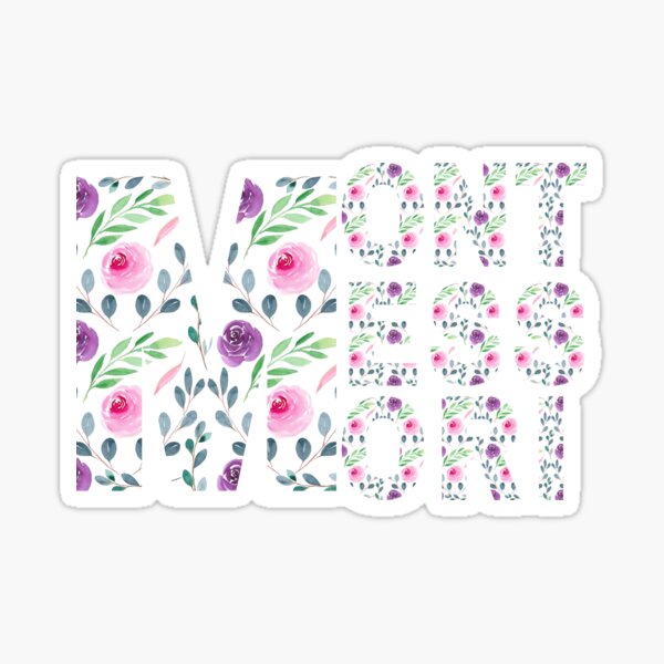 Item preview, MONTESSORI FLORAL PATTERN TEXT designed and sold by TeyMank.