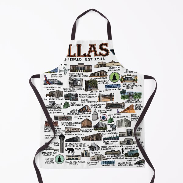 Item preview, Dallas Texas Map designed and sold by fiberandgloss.