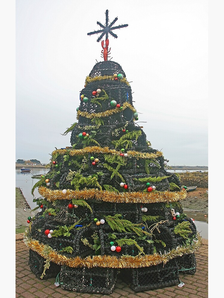 "Lobster Pot Christmas Tree, Emsworth, December 2021" Poster by RedHillDigital Redbubble