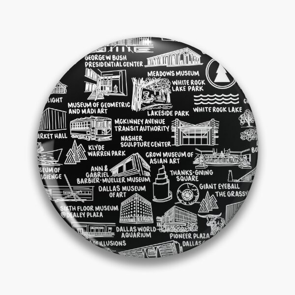Item preview, Dallas Texas Map  designed and sold by fiberandgloss.