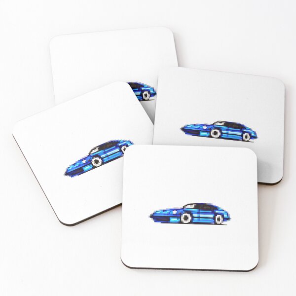 Item preview, Pixel Datsun 280zx (Blue) designed and sold by Judy O'Brien.