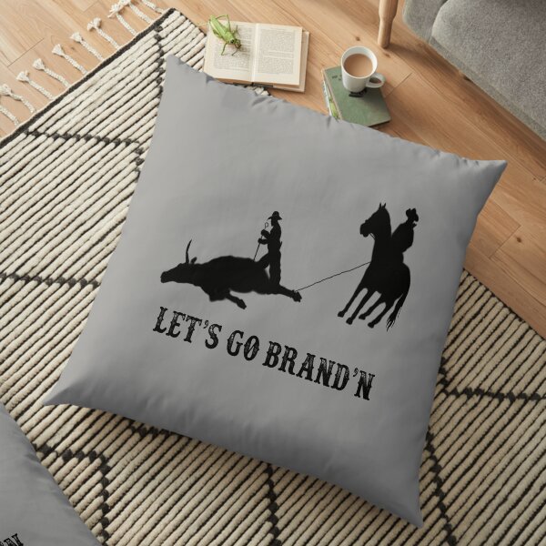 Let's Go Brand'n Floor Pillow