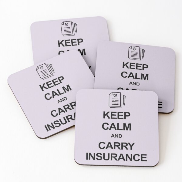 Item preview, Keep calm and carry insurance designed and sold by Occupant9.