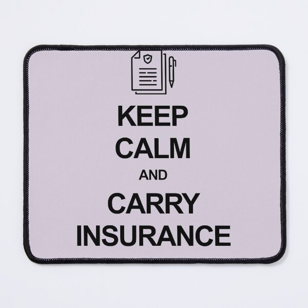 Item preview, Keep calm and carry insurance designed and sold by Occupant9.