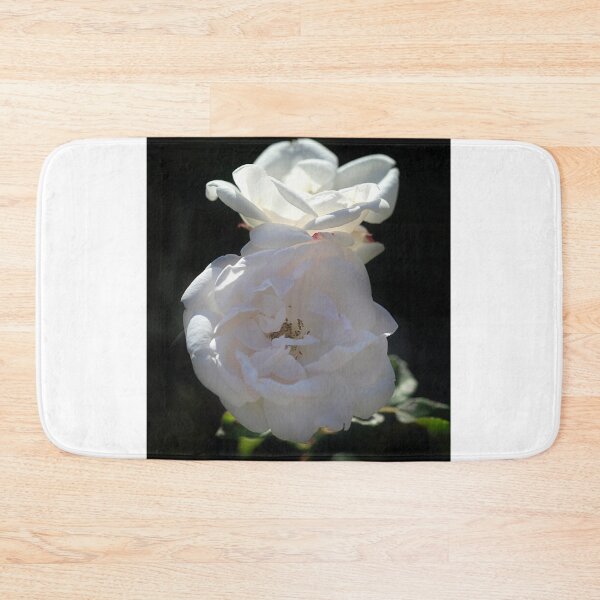 Item preview, White roses on black background designed and sold by olena2552.