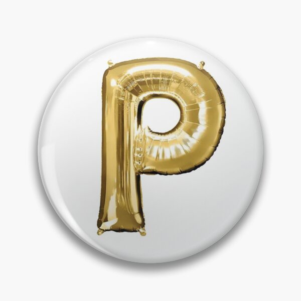 Item preview, Gold Foil Mylar Balloon Letter P designed and sold by ArcherAshleyArt.
