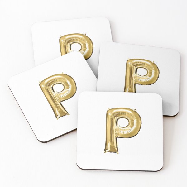 Item preview, Gold Foil Mylar Balloon Letter P designed and sold by ArcherAshleyArt.