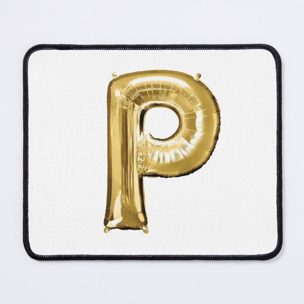 Item preview, Gold Foil Mylar Balloon Letter P designed and sold by ArcherAshleyArt.
