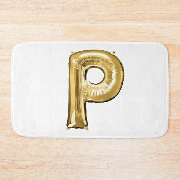 Item preview, Gold Foil Mylar Balloon Letter P designed and sold by ArcherAshleyArt.