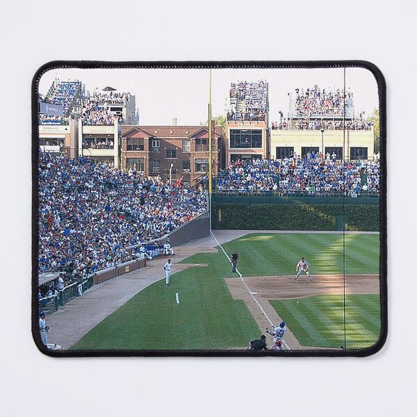 Item preview, Left Field at Wrigley Field, Rooftop bleachers at Wrigley, Ivy covered outfield walls, Chicago baseball stadium, old ballparks, old Stadiums, baseball, foul pole, designed and sold by Nostrathomas66.