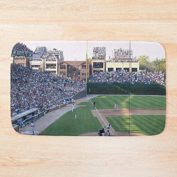 Item preview, Left Field at Wrigley Field, Rooftop bleachers at Wrigley, Ivy covered outfield walls, Chicago baseball stadium, old ballparks, old Stadiums, baseball, foul pole,  designed and sold by Nostrathomas66.