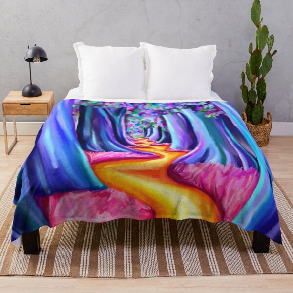 Item preview, Psychedelic Trippy Tree Forest Path designed and sold by Deborah Camp.