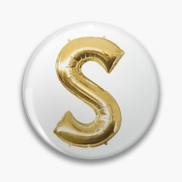 Item preview, Gold Foil Mylar Balloon Letter S designed and sold by ArcherAshleyArt.