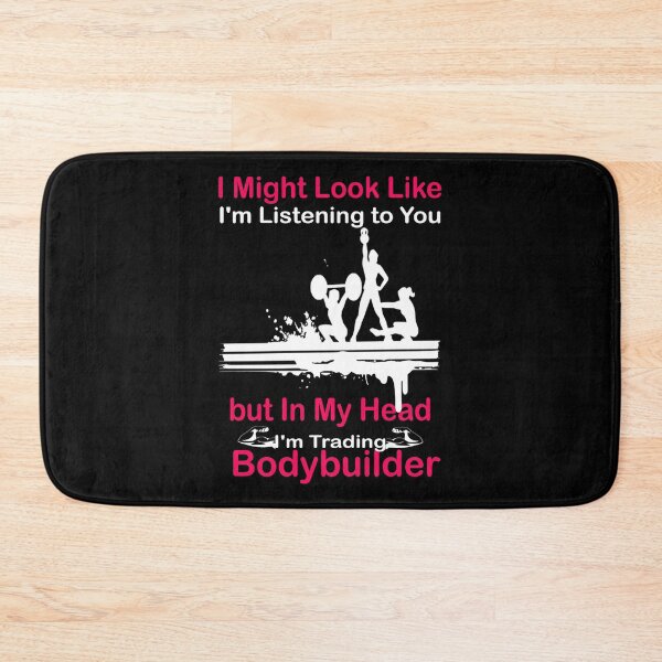 Item preview, I Might Look Like I'm Listening to You but In My Head I'm Bodybuilding, Muscleman Present designed and sold by boyastore.