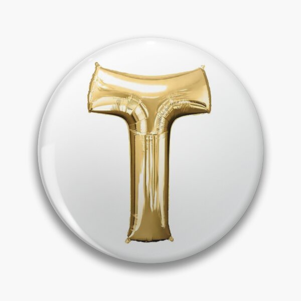 Item preview, Gold Foil Mylar Balloon Letter T designed and sold by ArcherAshleyArt.