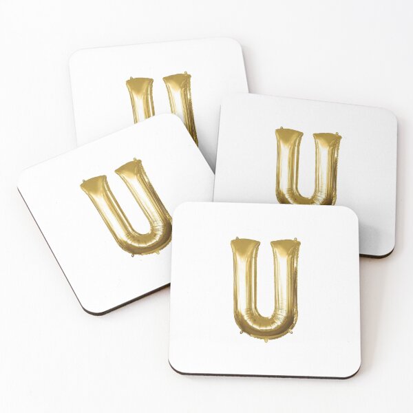 Item preview, Gold Foil Mylar Balloon Letter U designed and sold by ArcherAshleyArt.