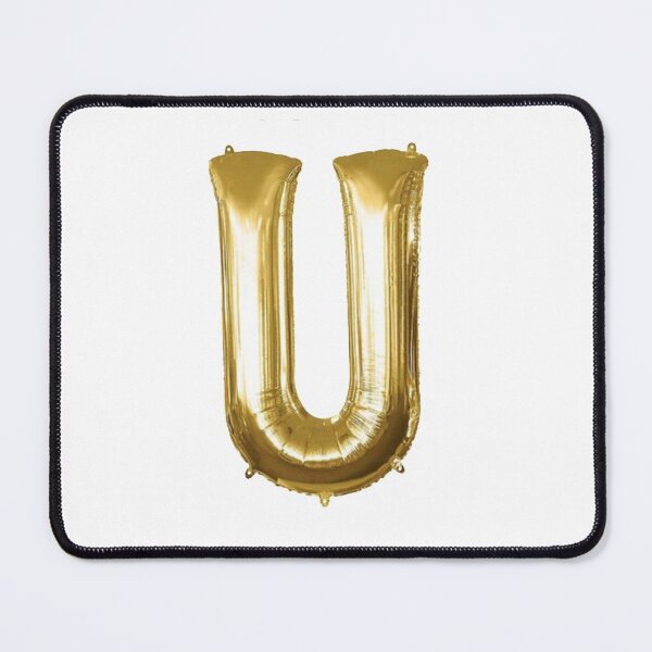 Item preview, Gold Foil Mylar Balloon Letter U designed and sold by ArcherAshleyArt.